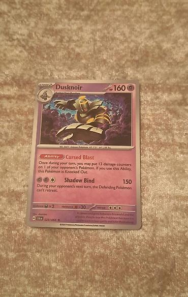 pokemon karti: Pokémon TCG kartı – Dusknoir (Stage 2) - Seriya: Scarlet & Violet — 1
