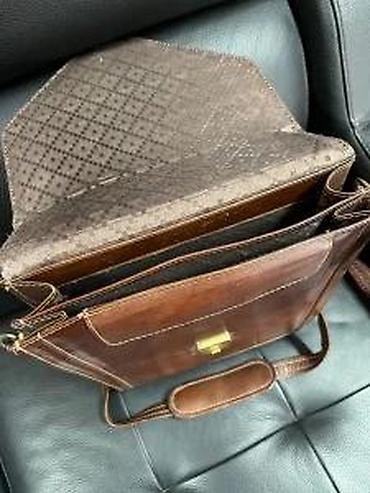 Torbe: Kožna poslovna torba Marko – tamno braon - Materijal: prirodna goveđa — 14