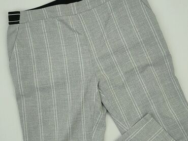 materiałowe spodnie rozszerzane: Material trousers, S (EU 36), condition - Very good