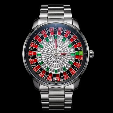 gumus qolbaqlar kisi ucun: Roulette temalı kişi qol saatı 1 ədəd qalib - Dizayn: Siferblat — 1