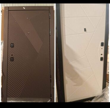 Giriş qapıları: Blok üçün Yeni Giriş qapısı 100x210 sm Çərçivə ilə, Zəmanətli, Ödənişli quraşdırma, Pulsuz çatdırılma — 21