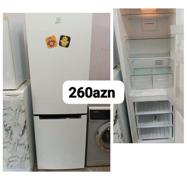 dolab tipli kondisioner: 2 двери Indesit Холодильник Продажа, цвет - Белый, С колесиками