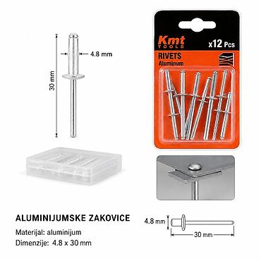 KMT Slepe zakovice 9368659 Aluminijumske slepe zakovice za pouzdano