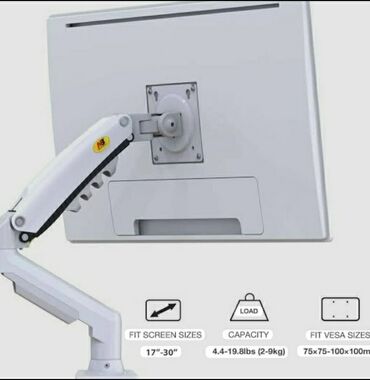 Kronşteynlər: Nootbuk turacaqları və monitorlar üçün stolüstü hərəkətli NB f 80 ağ -da lalafo.az — 6 Kronşteynlər: Nootbuk turacaqları və monitorlar üçün stolüstü hərəkətli NB f 80 ağ — 6
