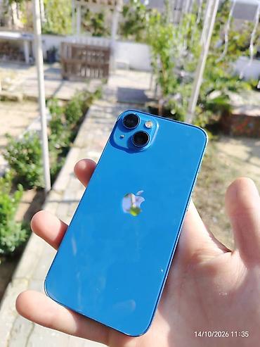iphone 15 pro max korpus: IPhone 13, 128 GB, Mavi, Simsiz şarj, Face ID — 1