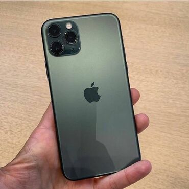 Apple iPhone: IPhone 11 Pro, Б/у, 256 ГБ, Alpine Green, Зарядное устройство, Чехол, Кабель, 89 %