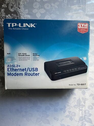 modem router: Tam Yeni! TP-LINK ADSL2+ Ethernet/USB Modem Router Model No. TD-8817