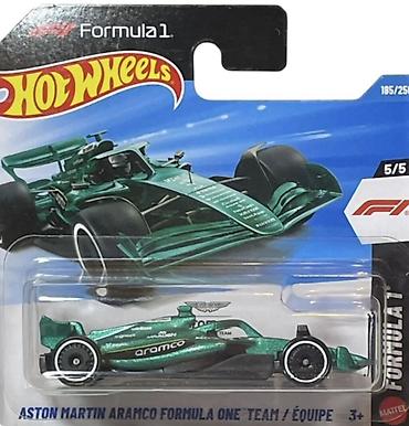 dəmir pullar: Hot Wheels Formula 1 seriyasından kolleksiya modeli — Aston Martin — 1