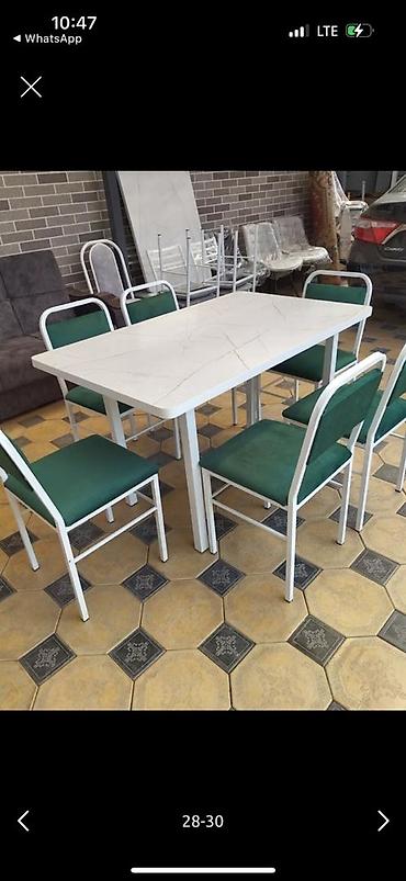 Кухонные столы и стулья: Кухонный стол и стул, Новый, Платная доставка, цвет - Белый — 30