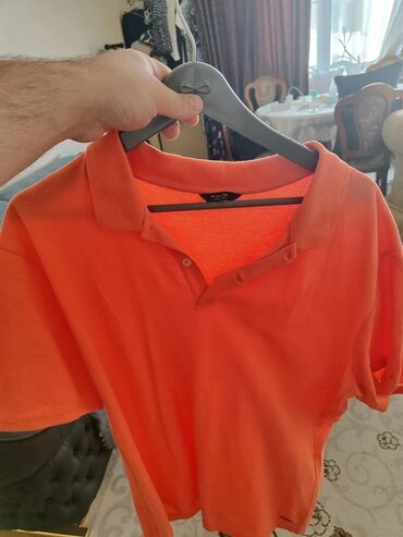 Свадебные платья и аксессуары: Мужское поло, Massimo Dutti, XL (EU 42), цвет - Оранжевый