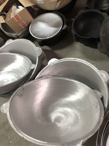 Казаны: Алюминиевые казаны (воки/тазы для плова и жарки) - Материал: литой — 5