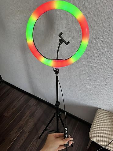 кольцовая лампа: Кольцевая лампа RGB LED MJ36 (Soft Ring Light) - Диаметр кольца — 10