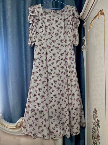krovat 2 h spalnyj: Повседневное платье, Лето, Длинная модель, M (EU 38), L (EU 40), XL (EU 42)