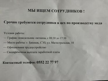 снежная королева вакансии: Требуется Разнорабочий на производство, Оплата Ежемесячно, Без опыта