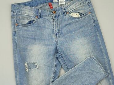 błękitna sukienki koronkowa: Jeans, H&M, L (EU 40), condition - Good