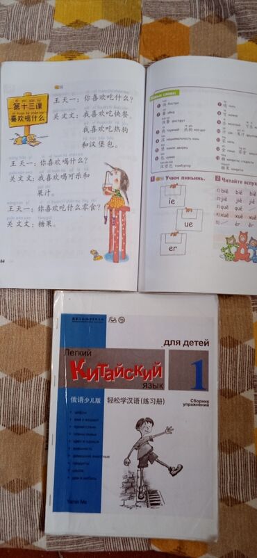 Китайский для детей 1 учебник, для начинающих, цветное и ч. белое