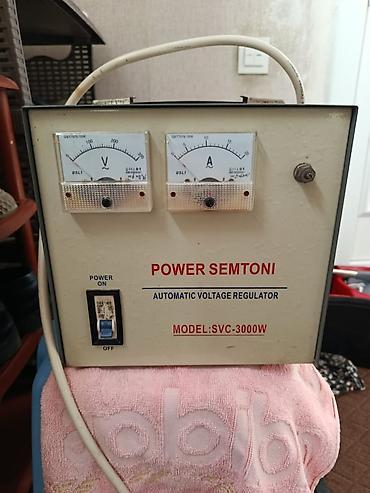 stabilizator 3000w: İşlənmiş, Ev üçün, 1 faza, Gərginliy stabilizatoru, 220/110 V, Ünvandan götürmə, Kredit yoxdur — 2