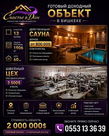 Здание, С оборудованием, Действующий 2000 м²