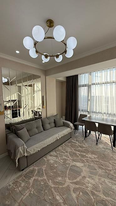 коктал: 1 комната, 54 м², Ала-Арча ТРЦ Элитка, 9 этаж, Свежий ремонт — 9