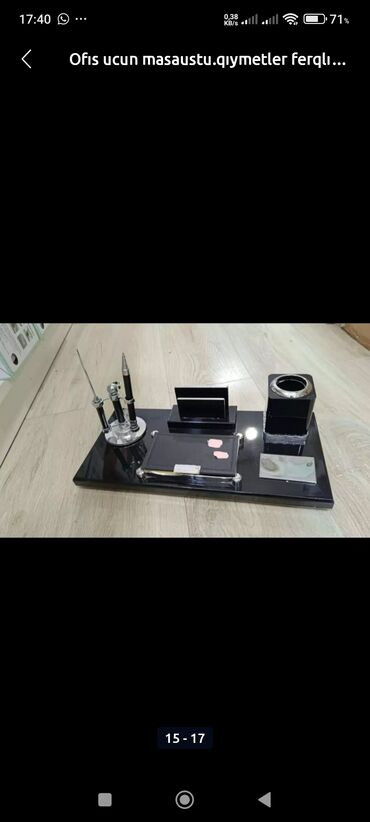 Masaüstü dəstlər: Ofis və iş otaqları üçün masaüstü dəst.tek və komplekt şəkildə — 5