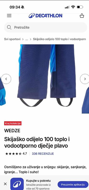 joma: Odlično WED'ZE original skafander/ski odelo za uzrast 3 godine — 5
