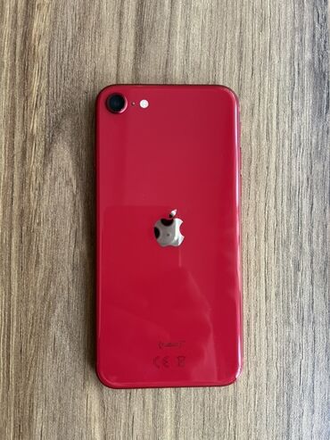 IPhone SE 2020, 128 ГБ, Красный, Гарантия, Отпечаток пальца, Беспроводная зарядка