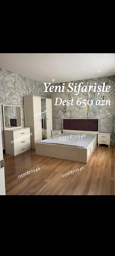 mebel ustu: Yataq Dəsti – yeni sifarişlə Komplektin tərkibi: - Iki nəfərlik — 2