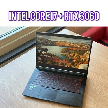 шнур питание: Ноутбук, MSI, 16 ГБ ОЭТ, Intel Core i7, 15.6 ", Колдонулган, Татаал эмес тапшырмалар үчүн, эс тутум SSD