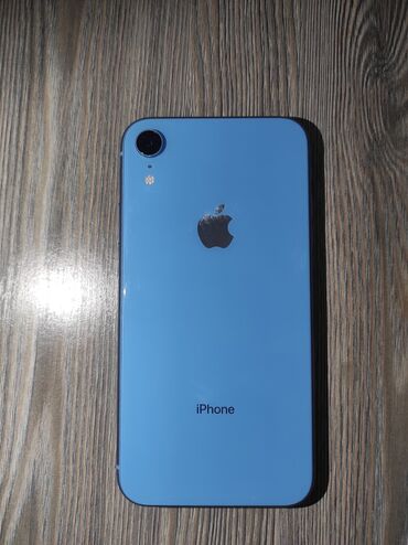 iphone xr голубой: IPhone Xr, Б/у, 64 ГБ, Голубой, Зарядное устройство, Защитное стекло, Чехол, 78 %