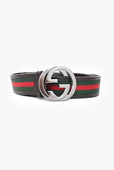 Кайыштар жана курлар: Кайыш, Gucci, Материалы: Айкалыштырылган материал, Унисекс, Колдонулган — 1