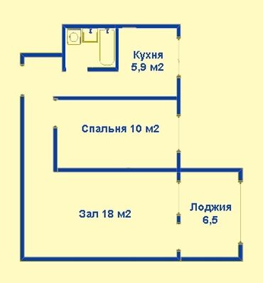 Продажа квартир: 2 комнаты, 42 м², 104 серия, 2 этаж, Старый ремонт