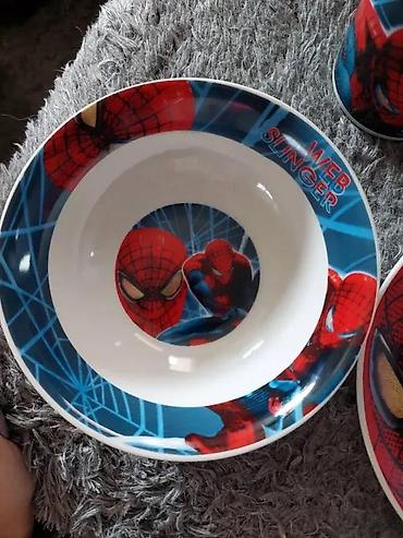 set posuđa za indukciju: SPIDERMAN TRODELNI KERAMICKI SET NOV SPAJDERMEN ZA DECU | Cene nisu — 3