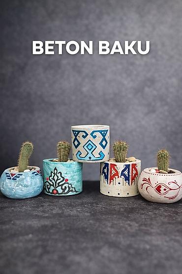 ev bitkisi: BETON BAKU – əl işı betondan dekorativ saksılar 1 ədədi 25 Azn - — 1