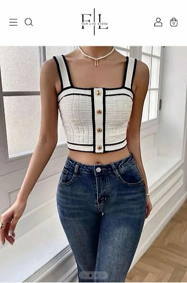 pull: Letnji kompletić, top i suknjica. S veličine. Model na jednoj — 1
