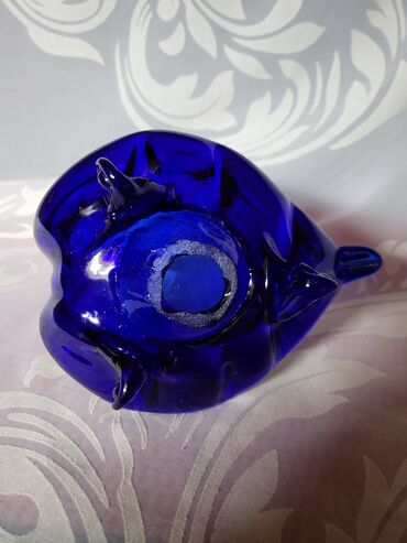Ostali kućni dekor: Murano figura,pepeljara labud duvano staklo 70te. Figura,pepeljara — 14
