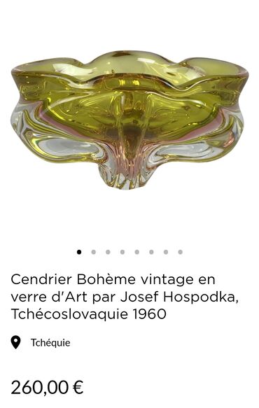 Ostalo posuđe: Bombonijera i pepeljara 1960te Josef Hospodka rucni rad Cehoslovacka — 2