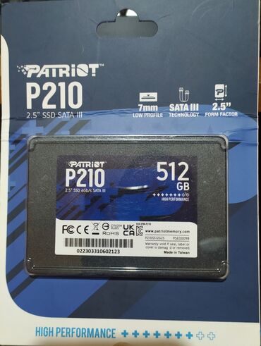 жесткий диск 250 гб: Маалымат алып жүрүүчү, Жаңы, SSD, 512 ГБ, 3.5", ПК үчүн