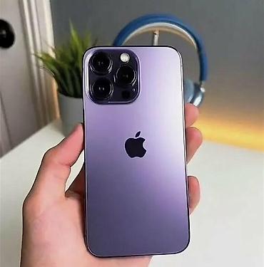 iphone 10plus: IPhone 14 Pro, Б/у, 256 ГБ, Deep Purple, 80 % — 2