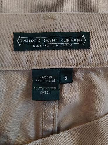 Pantalone: Ralph Lauren pamučne tri četvrt ženske pantalone Prelepe superiorne — 9