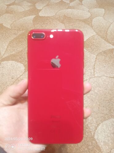 iphone 7 plus: IPhone 8 Plus, Б/у, 256 ГБ, Красный, Чехол, 96 %