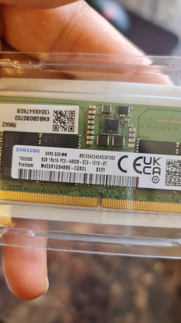 mini kompüter: Operativ yaddaş (RAM) Samsung, 16 GB, > 4000 Mhz, DDR5, Noutbuk üçün, İşlənmiş