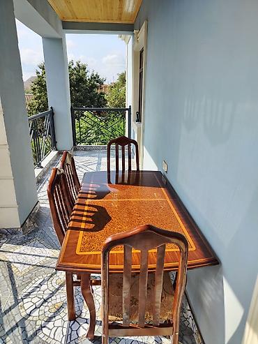 balaca masalar: Ağacdan hazırlanmış yemək otağı dəsti - Dəst: 1 ədəd düzbucaqlı masa — 4