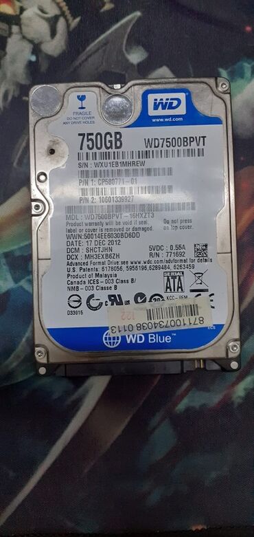 Noutbuk və netbuklar: Daxili Sərt disk (HDD) < 120 GB, 15000 RPM, 3.5", İşlənmiş