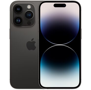 Apple iPhone: IPhone 14 Pro, Б/у, 128 ГБ, Space Gray, Кабель, Коробка, 86 %