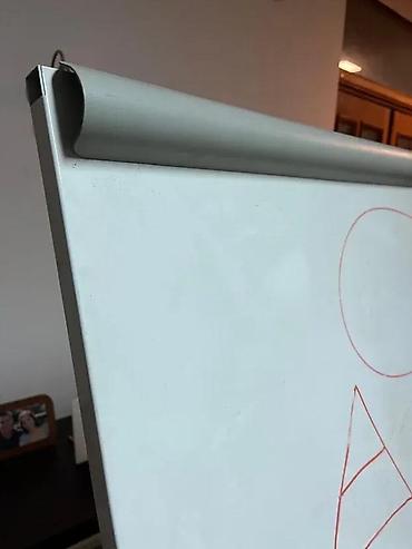 Ostali kancelarijski nameštaj: Mobilni flipčart stalak sa magnetnom belom tablom - Profesionalni — 4