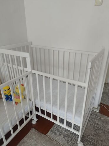 мебель талас: Продам две детские кроватки почти новые с матрасом по 7000с за одну