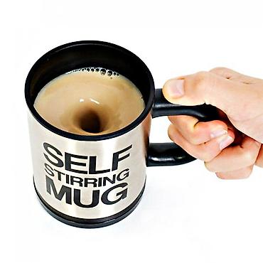 Кружка Мешалка Self Stirring Mug Забыли размешать сахар в чашке? Нет