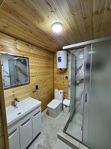 дубовый: Каркасно-деревянный дом в современном стиле A-Frame с панорамным — 9