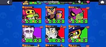 сы 4: Игровой аккаунт Brawl Stars. Основное: - Путь к славе: 22 491 трофей — 5