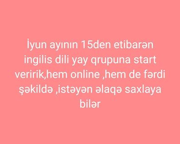 dəyanət hazırlıq kursları: Xarici dil kursu, Azərbaycan, İngilis dili, Uşaqlar üçün, Böyüklər üçün, Diplom, sertifikat